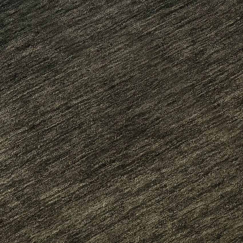 8' Chocolate And Gray Ombre Washable Round Rug With UV Protection Photo 9