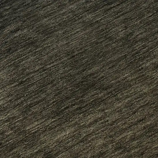 8' Chocolate And Gray Ombre Washable Round Rug With UV Protection Photo 9