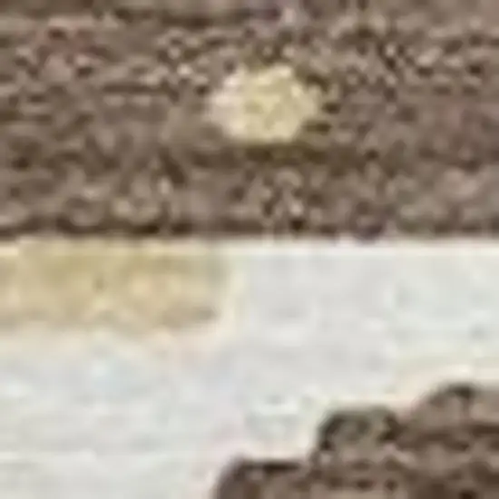 8' Coffee And Brown Round Abstract Washable Indoor Outdoor Area Rug Photo 3