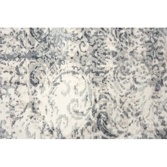10' Cream And Gray Trellis Area Rug Photo 5