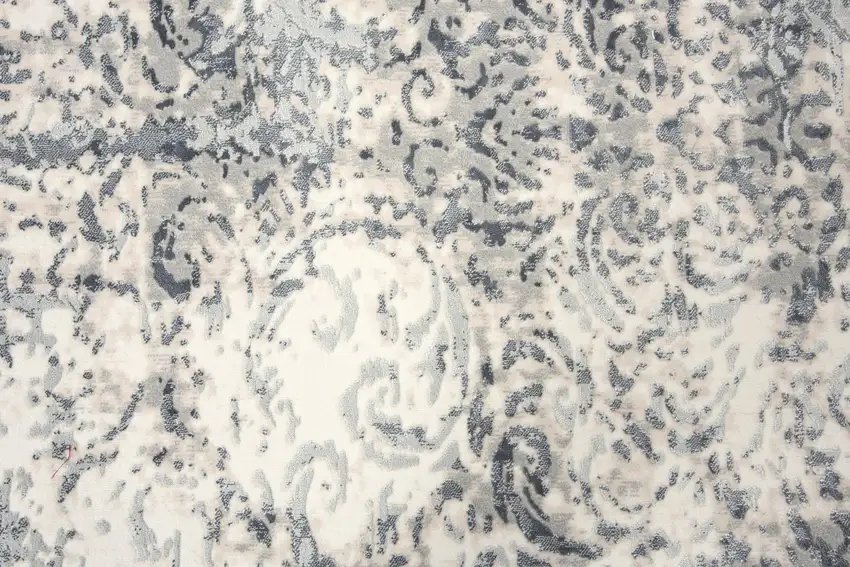 10' Cream And Gray Trellis Area Rug Photo 5