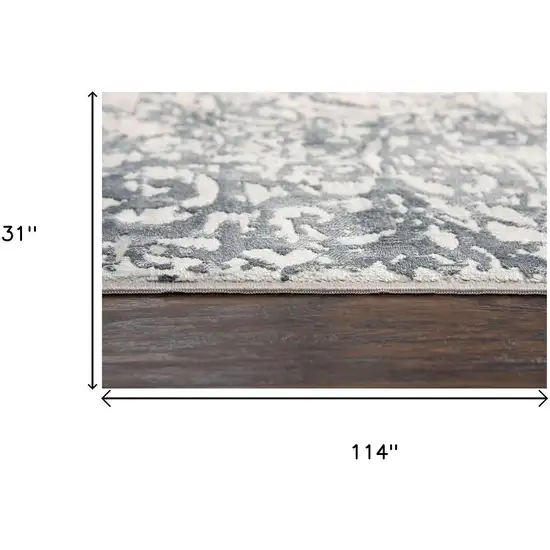 10' Cream And Gray Trellis Area Rug Photo 6