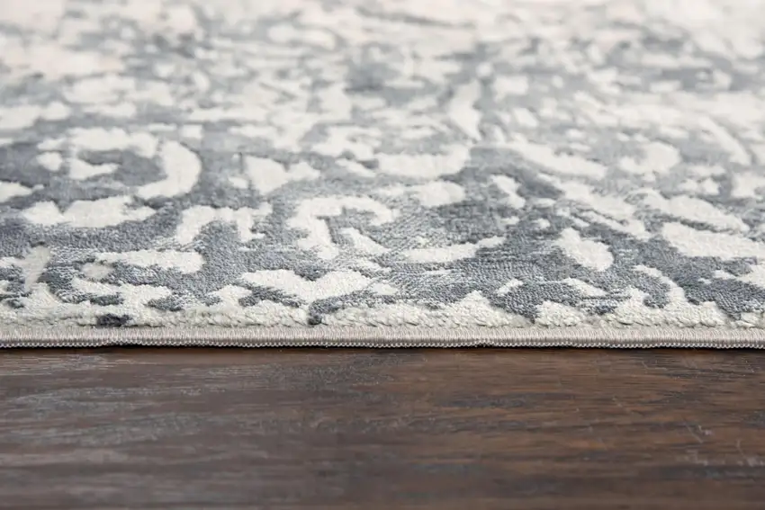 10' Cream And Gray Trellis Area Rug Photo 2