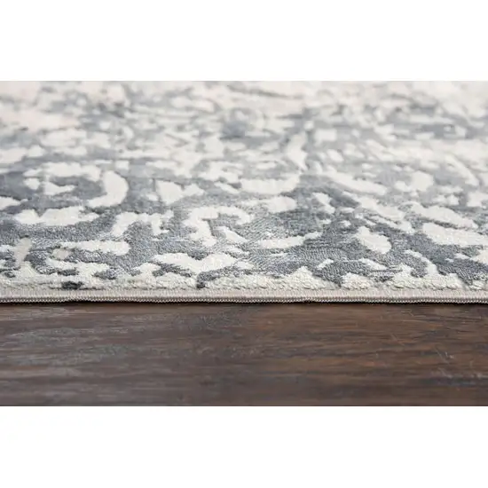 10' Cream And Gray Trellis Area Rug Photo 2