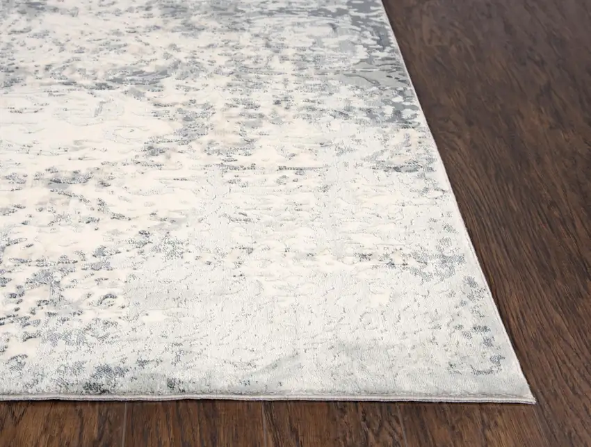 10' Cream And Gray Trellis Area Rug Photo 3