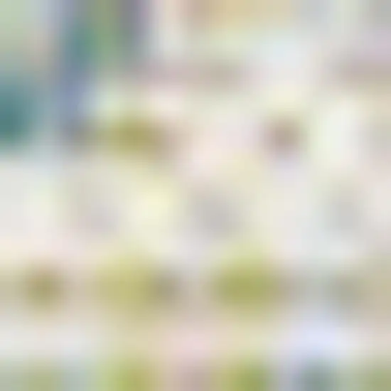 5' Cream And Green Square Medallion Indoor Outdoor Area Rug Photo 2