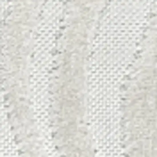 7' Cream And Ivory Square Abstract Indoor Outdoor Area Rug Photo 2