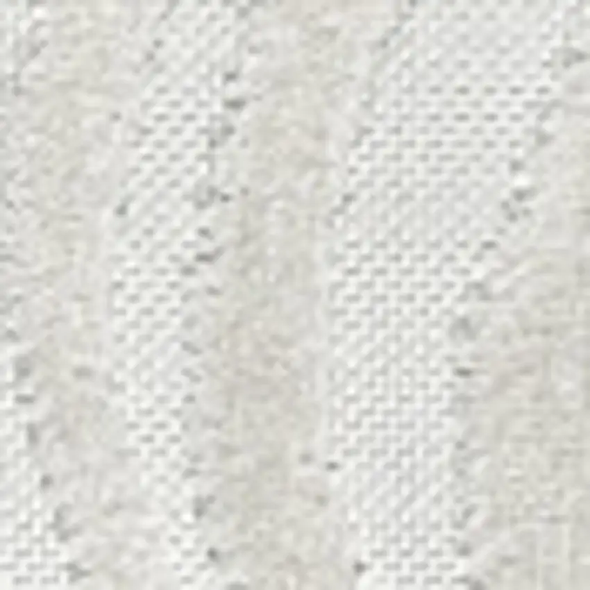 7' Cream And Ivory Square Abstract Indoor Outdoor Area Rug Photo 2