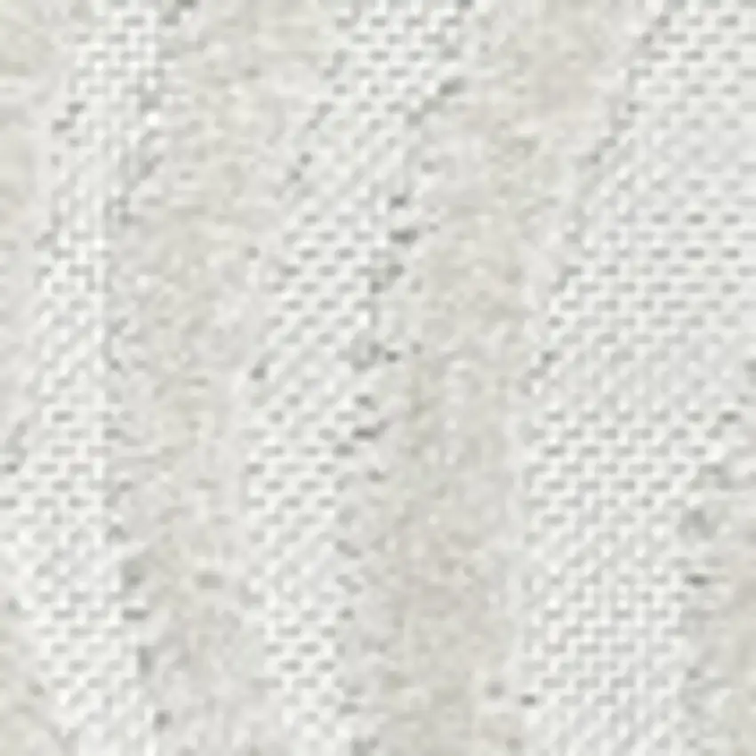 9' Cream And Ivory Square Abstract Indoor Outdoor Area Rug Photo 2