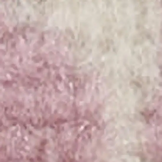 7' Cream Damask Power Loom Runner Rug Photo 1