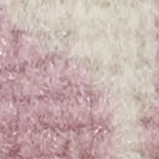 7' Cream Damask Power Loom Runner Rug Photo 3