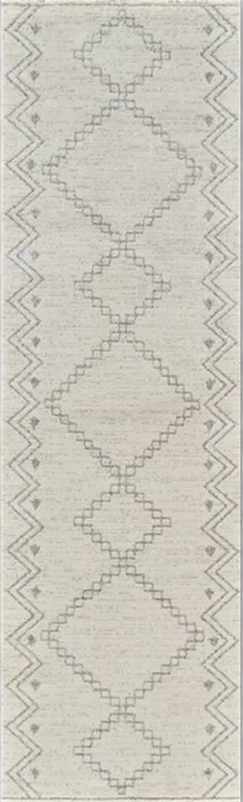 8' Cream and Beige Abstract Distressed Area Rug Photo 2
