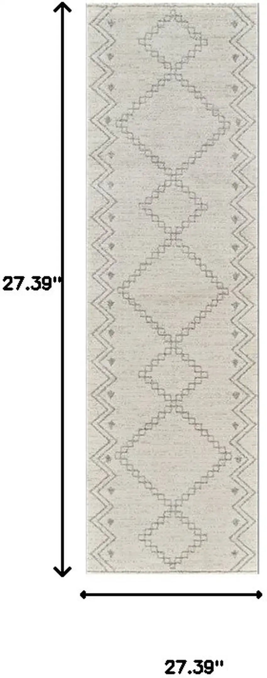 8' Cream and Beige Abstract Distressed Area Rug Photo 3