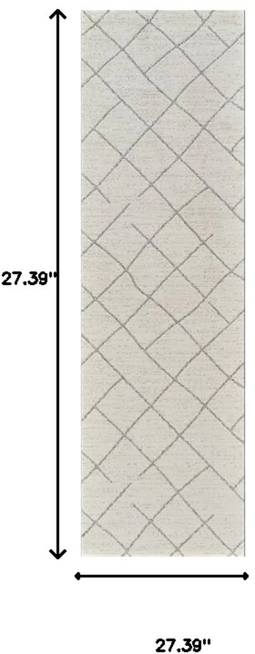 8' Cream and Beige Abstract Distressed Area Rug Photo 3