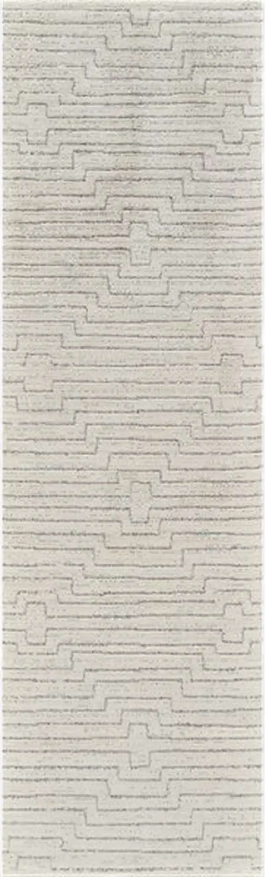 8' Cream and Beige Abstract Distressed Area Rug Photo 2