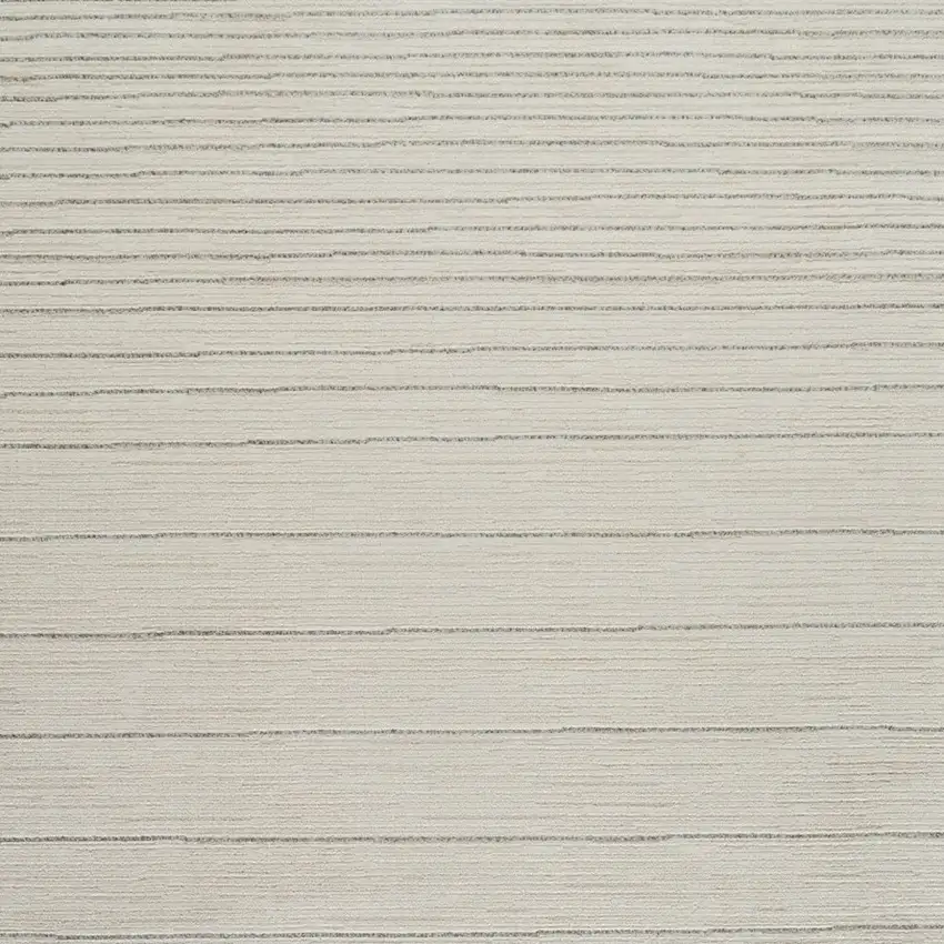 8' Cream and Beige Abstract Non Skid Runner Rug Photo 3