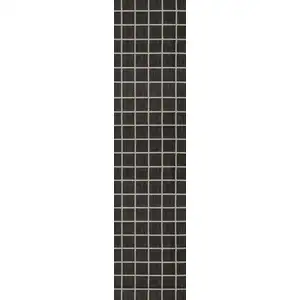 Photo of 8' Dark Gray And Cream Plaid Indoor Outdoor Runner Rug