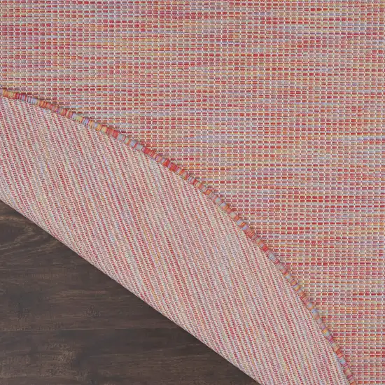 6' Dark Red Indoor Outdoor Area Rug Photo 5