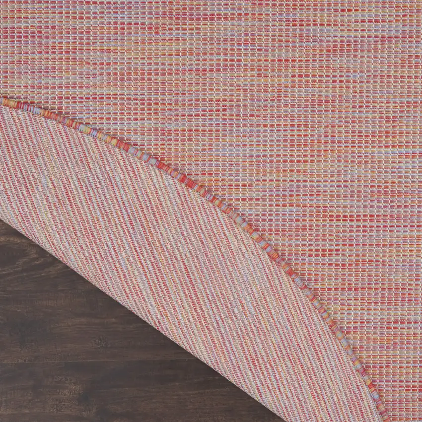 6' Dark Red Indoor Outdoor Area Rug Photo 5