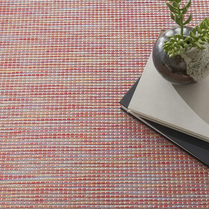 6' Dark Red Indoor Outdoor Area Rug Photo 7