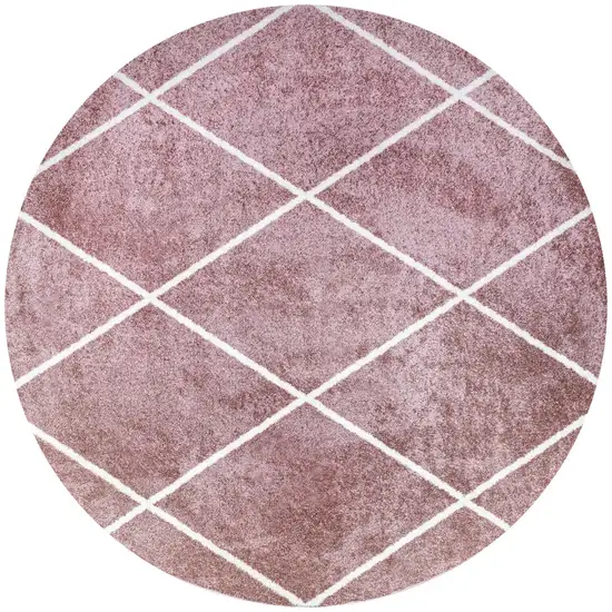 5' Diamond Round Rug Photo 2