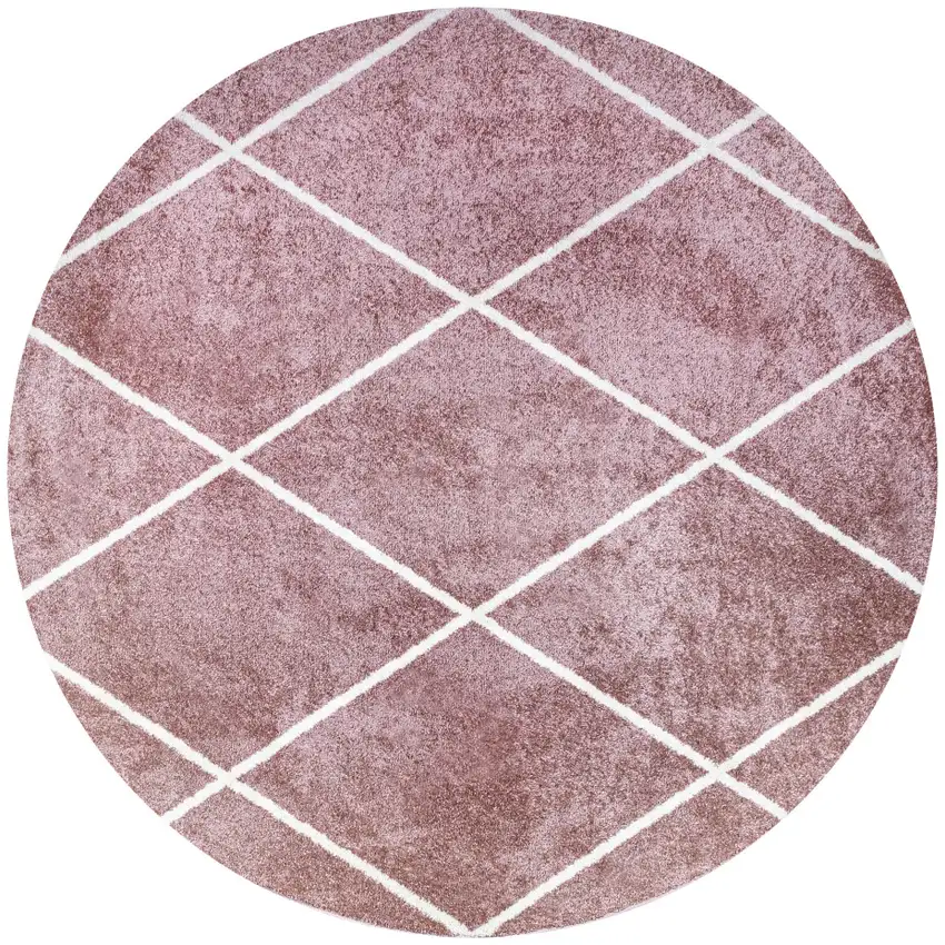 5' Diamond Round Rug Photo 2