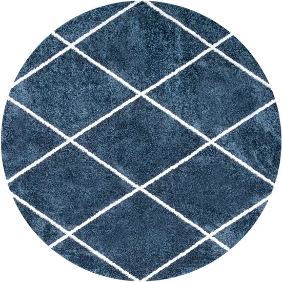 5' Diamond Round Rug Photo 2