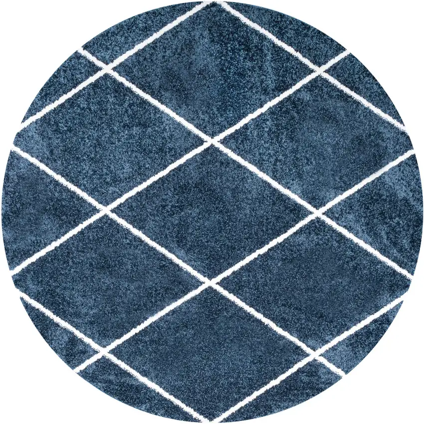 5' Diamond Round Rug Photo 2