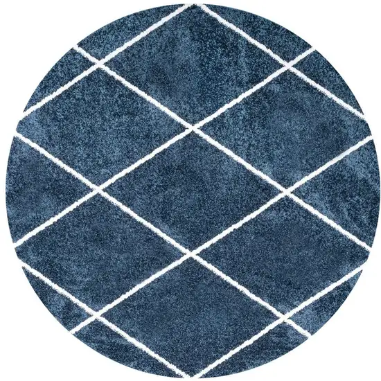 5' Diamond Round Rug Photo 3