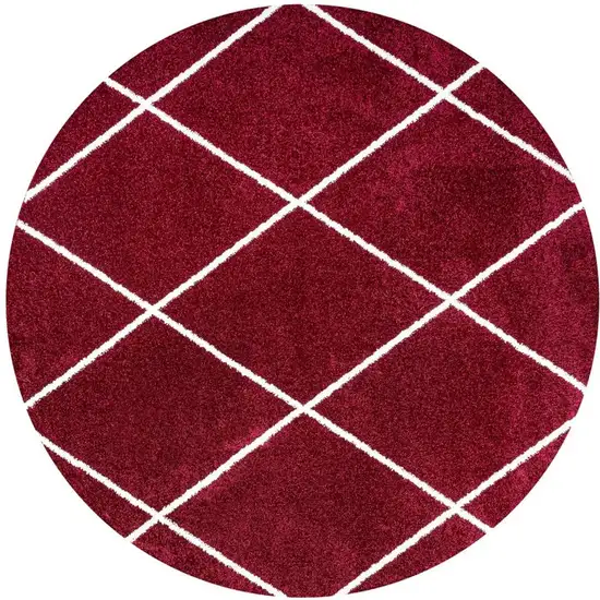 5' Diamond Round Rug Photo 4