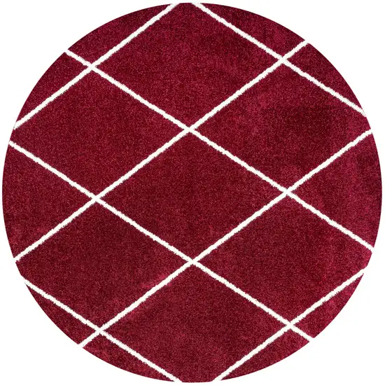 5' Diamond Round Rug Photo 2