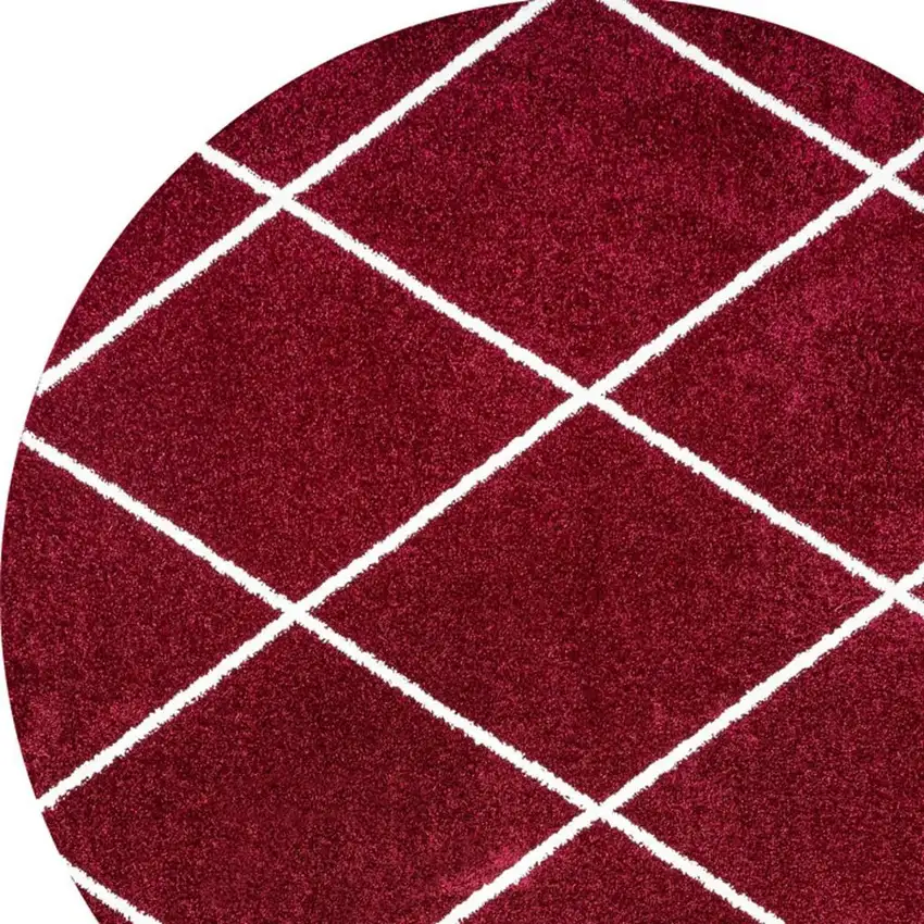 5' Diamond Round Rug Photo 3