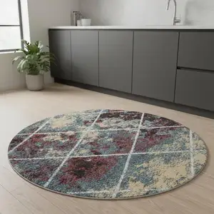 Photo of 5' Diamond Round Rug