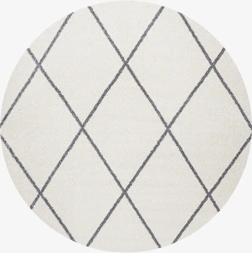 5' Diamond Round Rug Photo 4