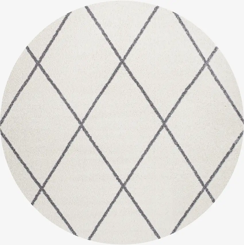 5' Diamond Round Rug Photo 2