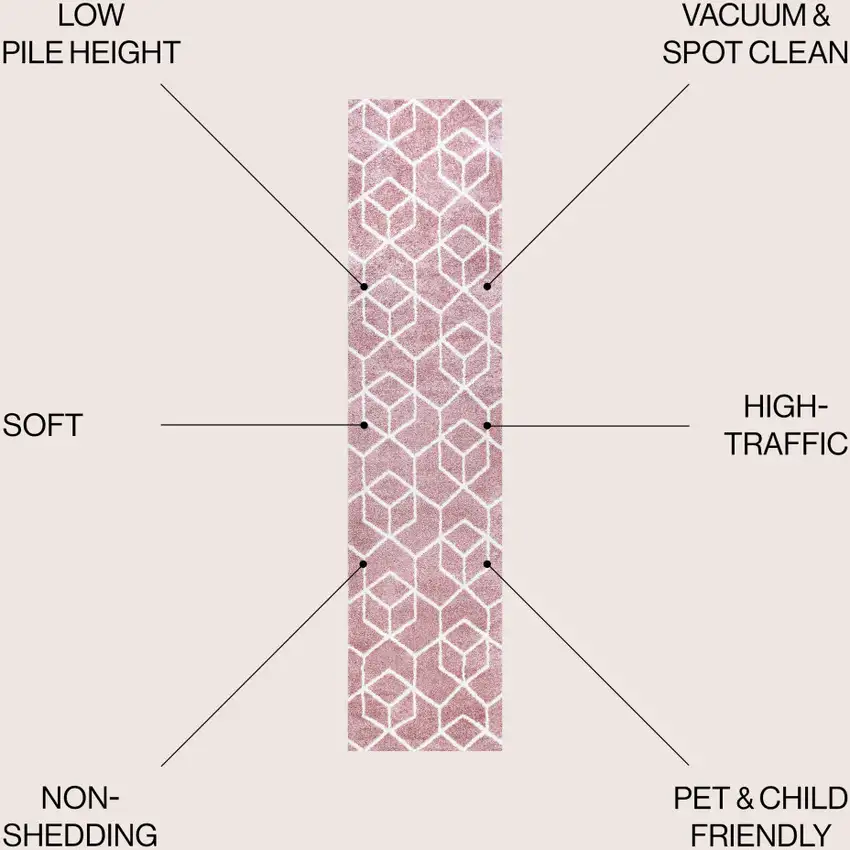 8' Diamond Runner Rug Photo 7