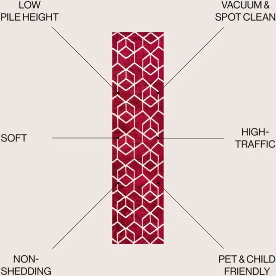 8' Diamond Runner Rug Photo 3