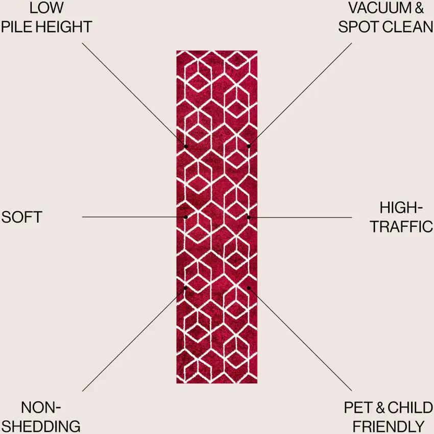 8' Diamond Runner Rug Photo 3