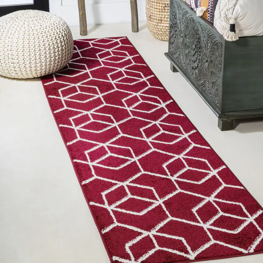 8' Diamond Runner Rug Photo 1