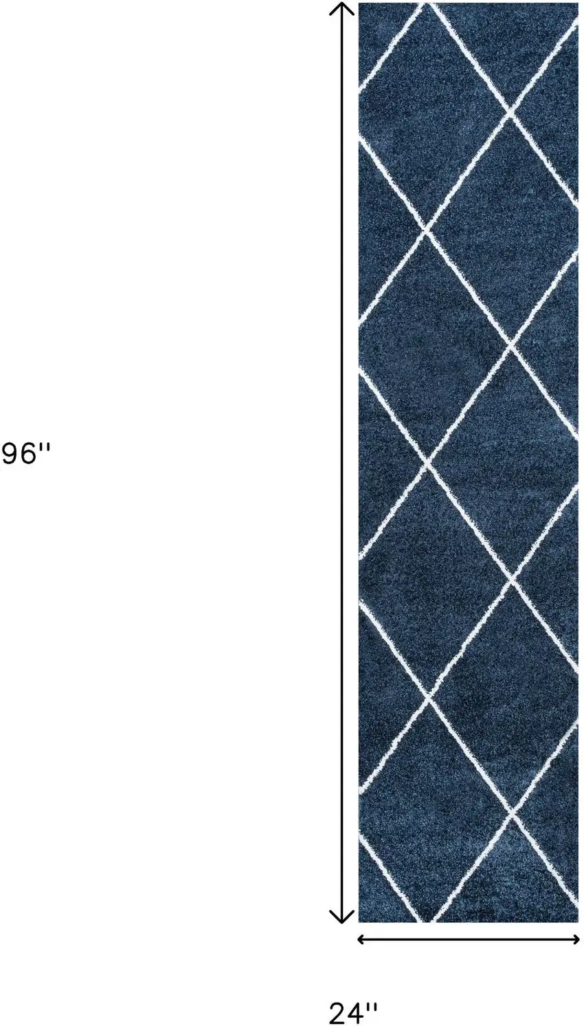 8' Diamond Runner Rug Photo 8