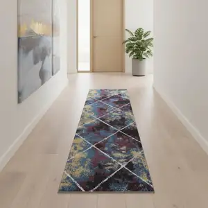 Photo of 10' Diamond Runner Rug