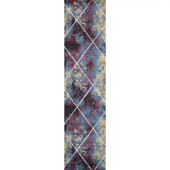 8' Diamond Runner Rug Photo 3