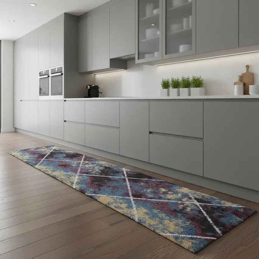 8' Diamond Runner Rug Photo 1