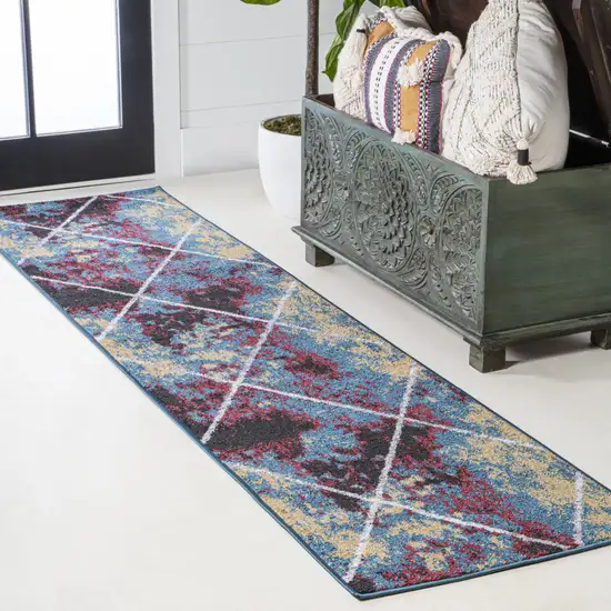 8' Diamond Runner Rug Photo 4