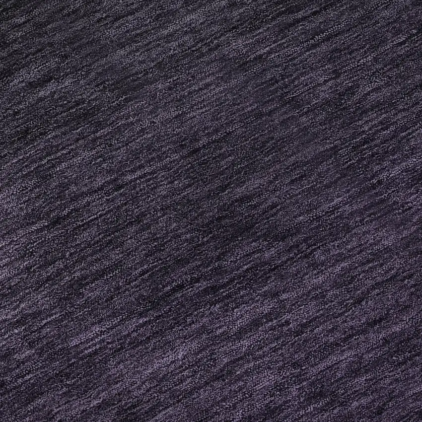 8' Eggplant And Charcoal Ombre Washable Round Rug With UV Protection Photo 9