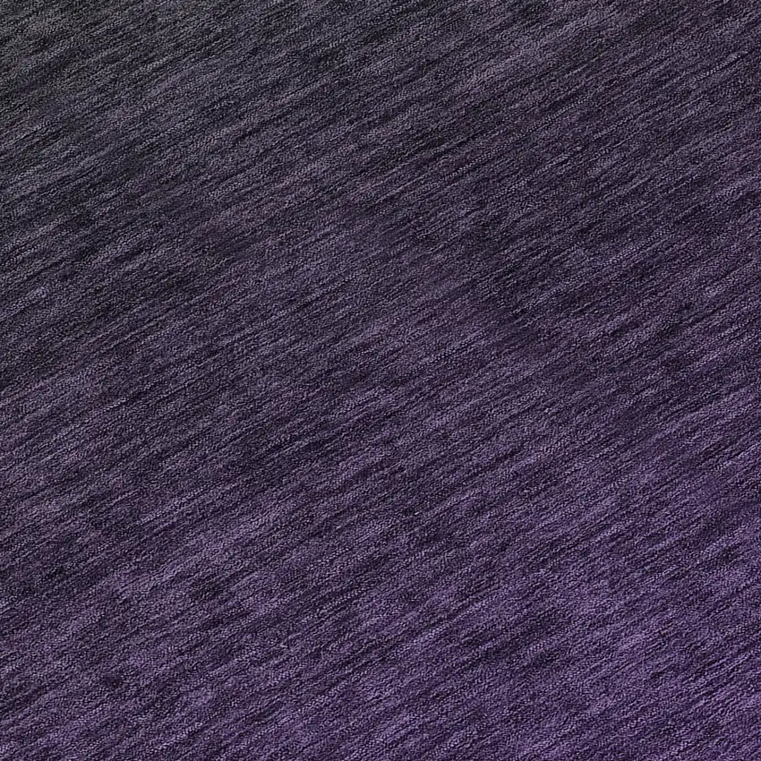 8' Eggplant Purple And Charcoal Round Abstract Washable Indoor Outdoor Area Rug Photo 8
