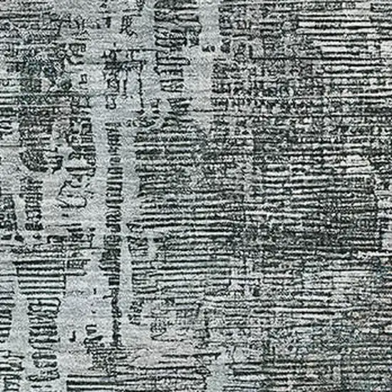 8' Fern Green Blue And Beige Abstract Washable Area Rug With UV Protection Photo 2