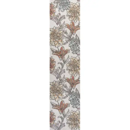 8' Floral Runner Rug Photo 2