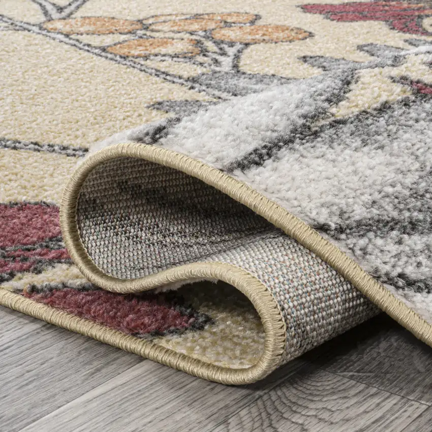 8' Floral Runner Rug Photo 7