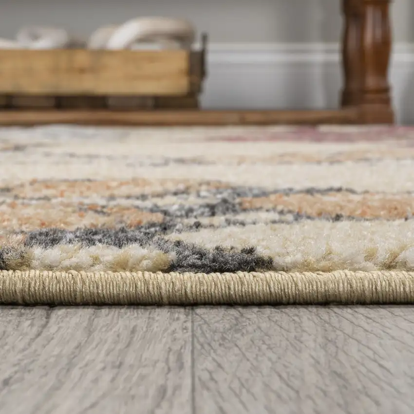 8' Floral Runner Rug Photo 9